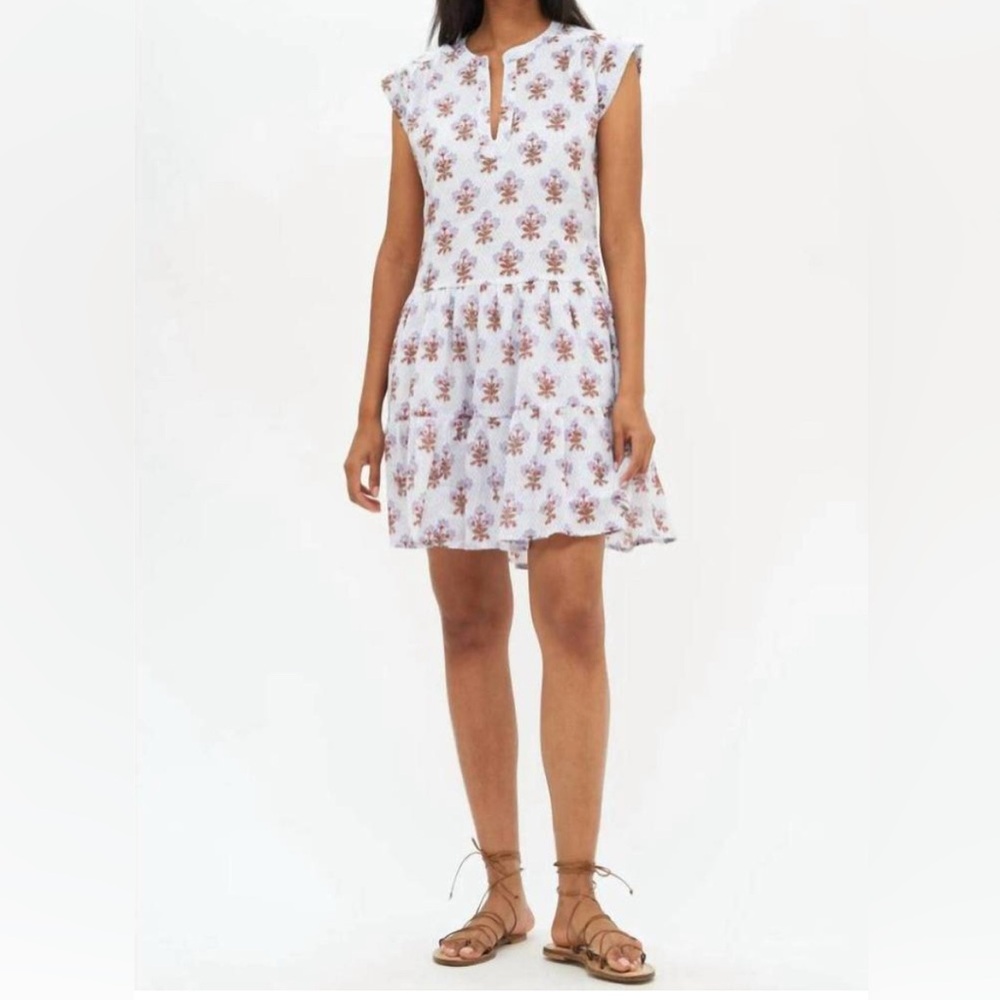 EUC Oliphant Roll Sleeve Dress in Atherton Lavender